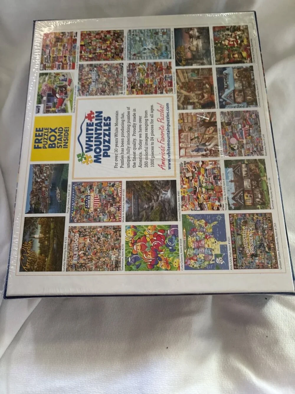 White Mountain Made In America 1000-Piece Jigsaw Puzzle Large Pieces USA-Made